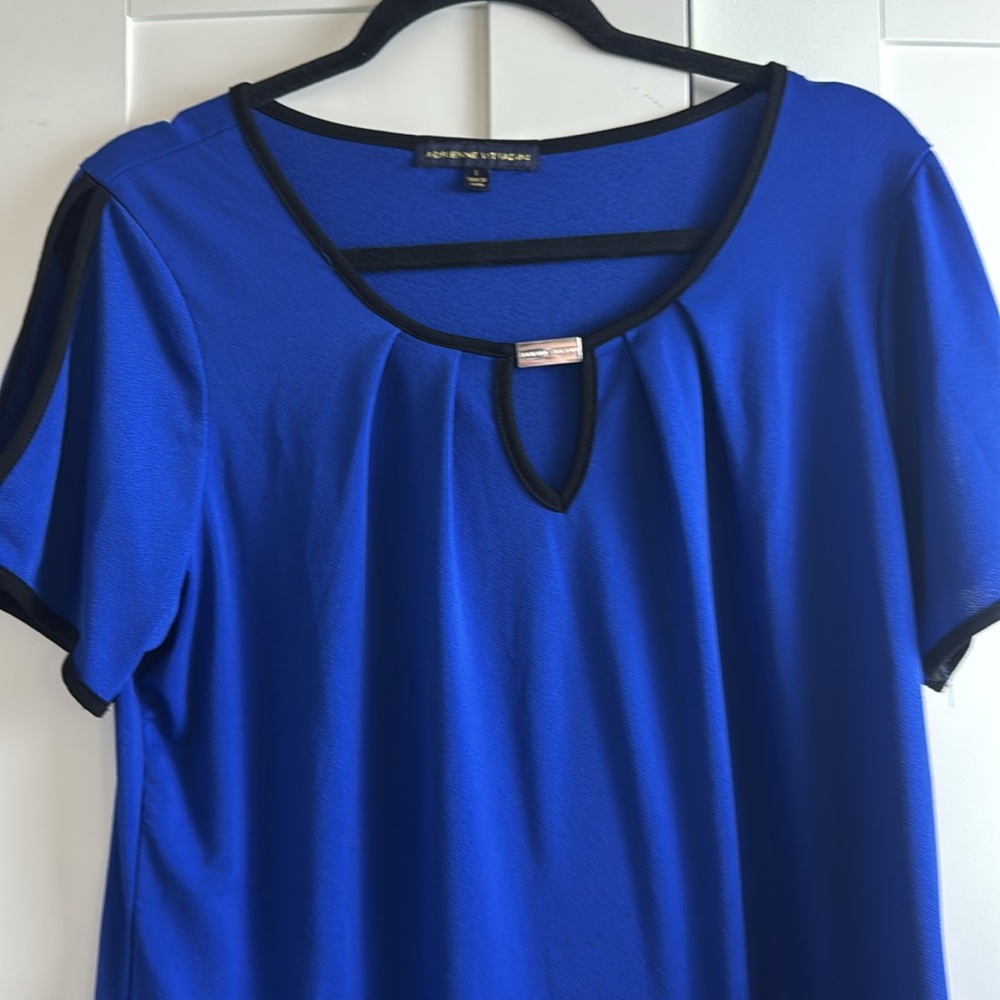 Adrienne Vittadini Large / L Scoop Neck Tee Shirt - Picture 2 of 7